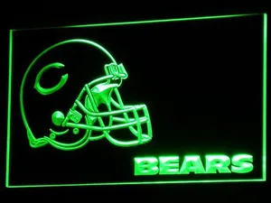Chicago Bears Helmet LED Neon Sign