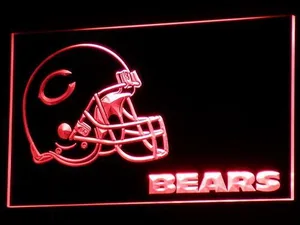Chicago Bears Helmet LED Neon Sign