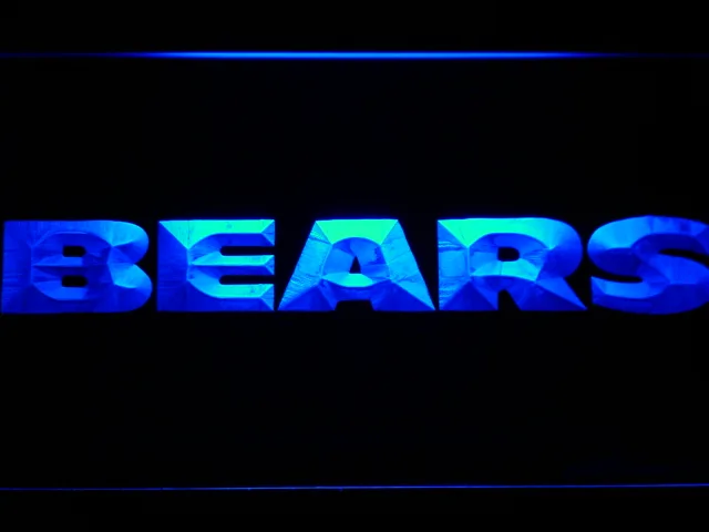 Chicago Bears Text LED Neon Sign