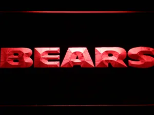 Chicago Bears Text LED Neon Sign