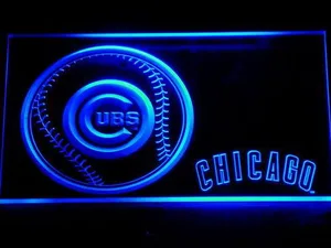 Chicago Cubs Baseball LED Neon Sign