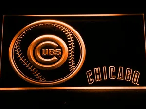 Chicago Cubs Baseball LED Neon Sign