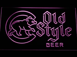 Chicago Cubs Old Style Beer LED Neon Sign