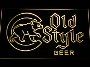 Chicago Cubs Old Style Beer LED Neon Sign