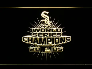 Chicago White Sox 2005 Champion Logo B LED Neon Sign - Legacy Edition