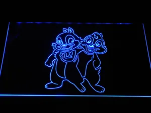 Chip 'n' Dale LED Neon Sign