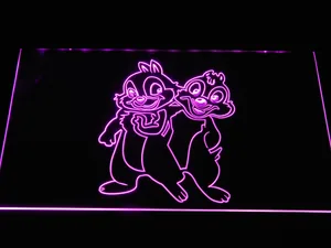 Chip 'n' Dale LED Neon Sign