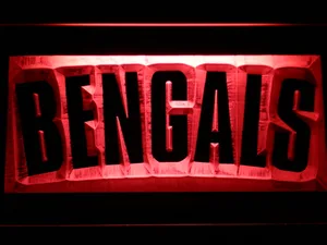 Cincinnati Bengals 1980 Logo LED Neon Sign - Legacy Edition