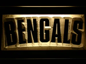Cincinnati Bengals 1980 Logo LED Neon Sign - Legacy Edition