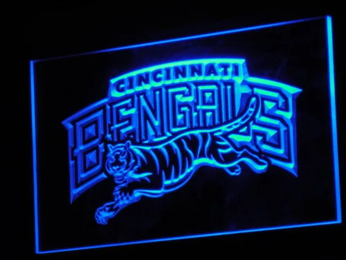 Cincinnati Bengals 1997-2003 Logo LED Neon Sign - Legacy Edition