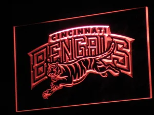 Cincinnati Bengals 1997-2003 Logo LED Neon Sign - Legacy Edition