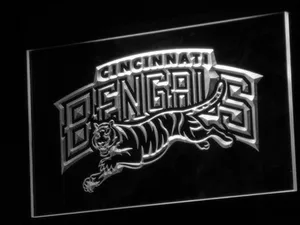 Cincinnati Bengals 1997-2003 Logo LED Neon Sign - Legacy Edition