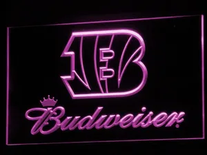 Cincinnati Bengals Budweiser LED Neon Sign