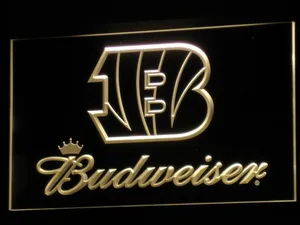 Cincinnati Bengals Budweiser LED Neon Sign