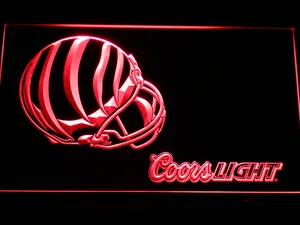 Cincinnati Bengals Coors Light Helmet LED Neon Sign