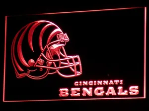 Cincinnati Bengals Helmet LED Neon Sign