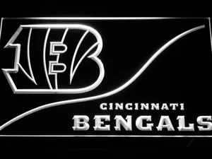 Cincinnati Bengals Split LED Neon Sign