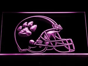 Clemson Tigers Helmet LED Neon Sign