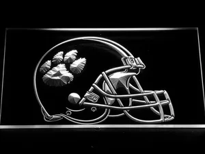 Clemson Tigers Helmet LED Neon Sign