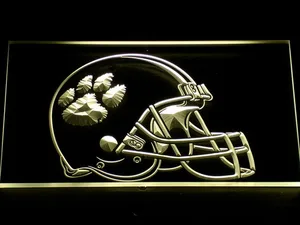 Clemson Tigers Helmet LED Neon Sign