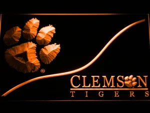 Clemson Tigers Split LED Neon Sign