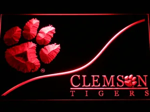 Clemson Tigers Split LED Neon Sign