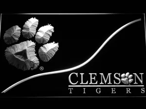 Clemson Tigers Split LED Neon Sign