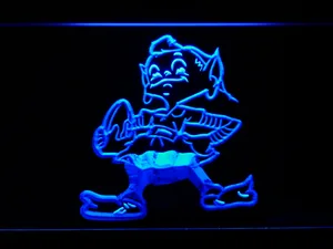 Cleveland Browns 1959-1969 Logo LED Neon Sign - Legacy Edition