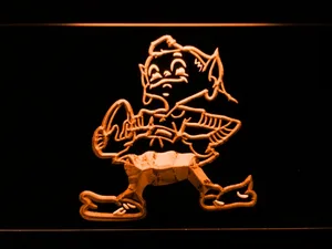 Cleveland Browns 1959-1969 Logo LED Neon Sign - Legacy Edition