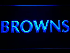 Cleveland Browns 1972-2002 Logo LED Neon Sign - Legacy Edition
