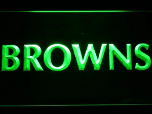 Cleveland Browns 1972-2002 Logo LED Neon Sign - Legacy Edition