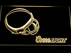 Cleveland Browns Coors Light Helmet LED Neon Sign