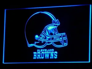Cleveland Browns Helmet LED Neon Sign