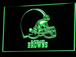 Cleveland Browns Helmet LED Neon Sign