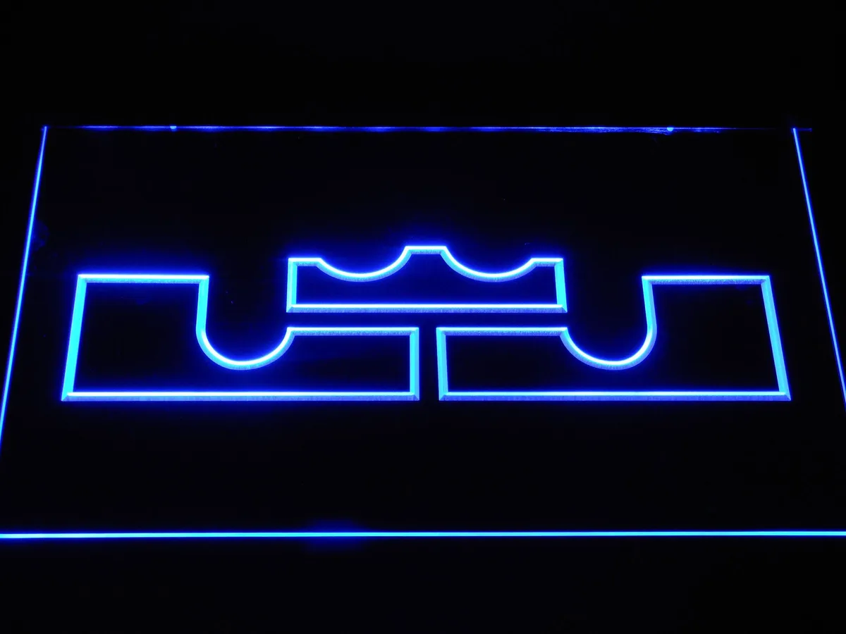 Cleveland Cavaliers LeBron James Logo LED Neon Sign