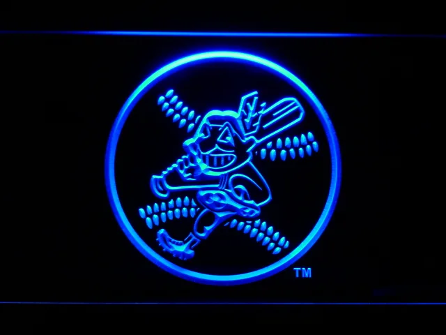 Cleveland Indians 1973-1978 LED Neon Sign - Legacy Edition