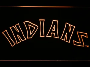 Cleveland Indians 1975-1977 LED Neon Sign - Legacy Edition