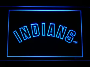 Cleveland Indians Text LED Neon Sign