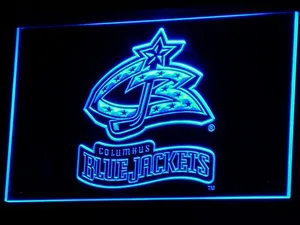 Columbus Blue Jackets 2000-2007 Logo LED Neon Sign - Legacy Edition