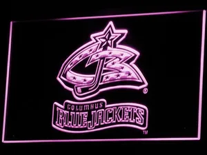 Columbus Blue Jackets 2000-2007 Logo LED Neon Sign - Legacy Edition