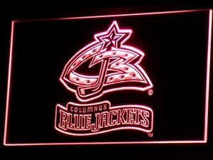 Columbus Blue Jackets 2000-2007 Logo LED Neon Sign - Legacy Edition