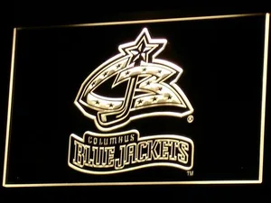 Columbus Blue Jackets 2000-2007 Logo LED Neon Sign - Legacy Edition