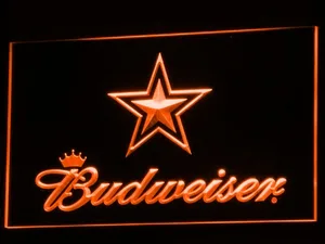 Dallas Cowboys Budweiser LED Neon Sign
