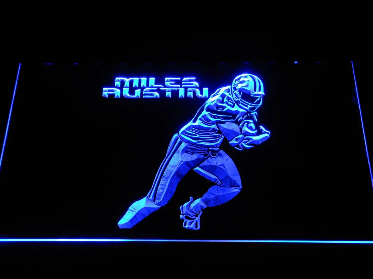 Dallas Cowboys Miles Austin LED Neon Sign