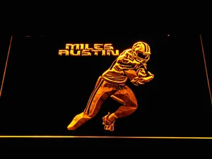 Dallas Cowboys Miles Austin LED Neon Sign