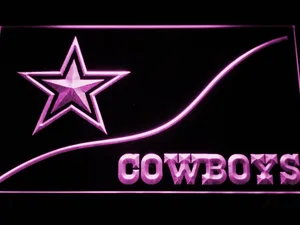 Dallas Cowboys Split LED Neon Sign