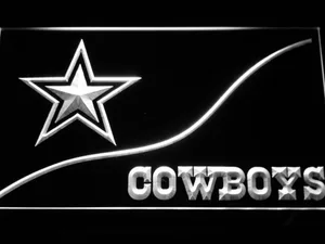 Dallas Cowboys Split LED Neon Sign