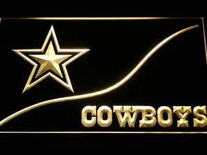 Dallas Cowboys Split LED Neon Sign