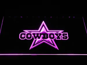 Dallas Cowboys Star Wordmark LED Neon Sign