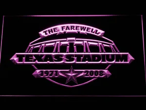 Dallas Cowboys Texas Stadium The Farewell LED Neon Sign - Legacy Edition